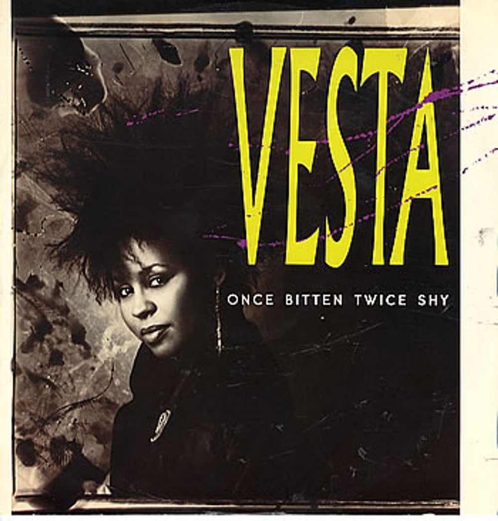 Vesta Once Bitten Twice Shy UK 12" vinyl single (12 inch record / Maxi-single) AMY362