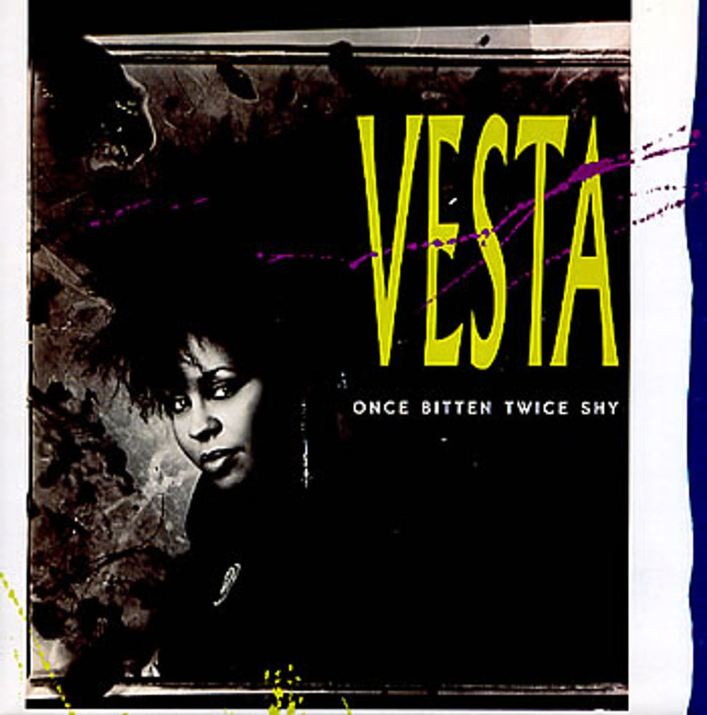 Vesta Once Bitten Twice Shy UK 7" vinyl single (7 inch record / 45) AM362