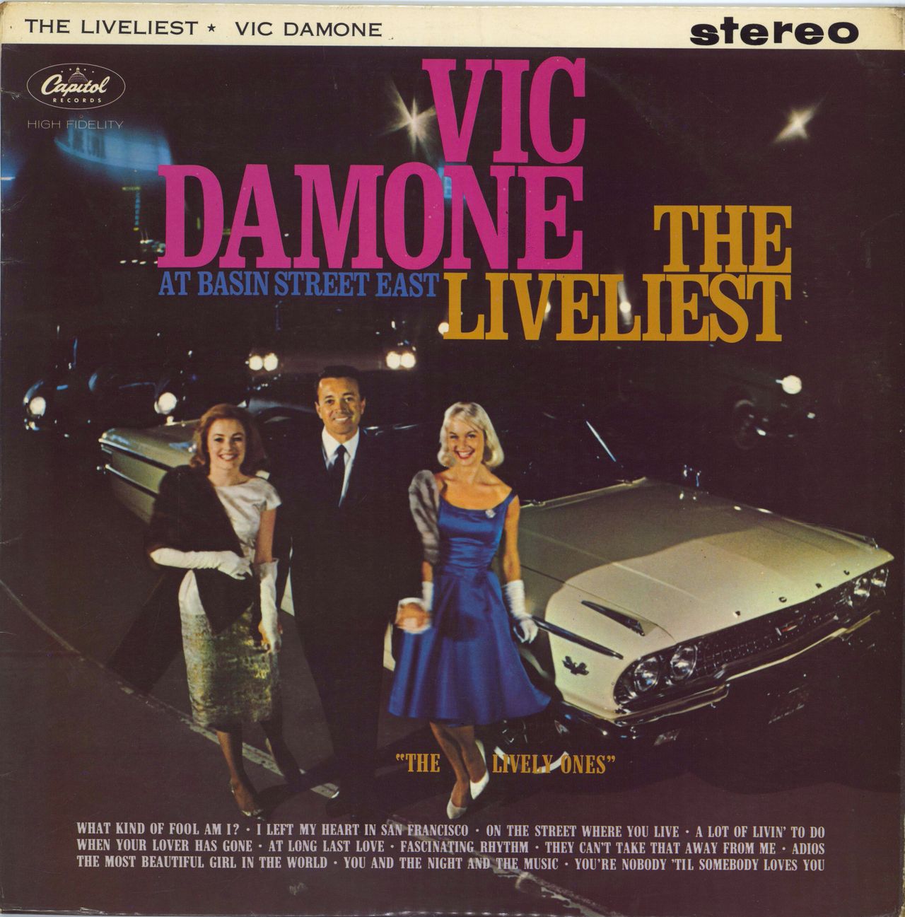 Vic Damone The Liveliest (At Basin Street East) UK vinyl LP album (LP record) ST1944