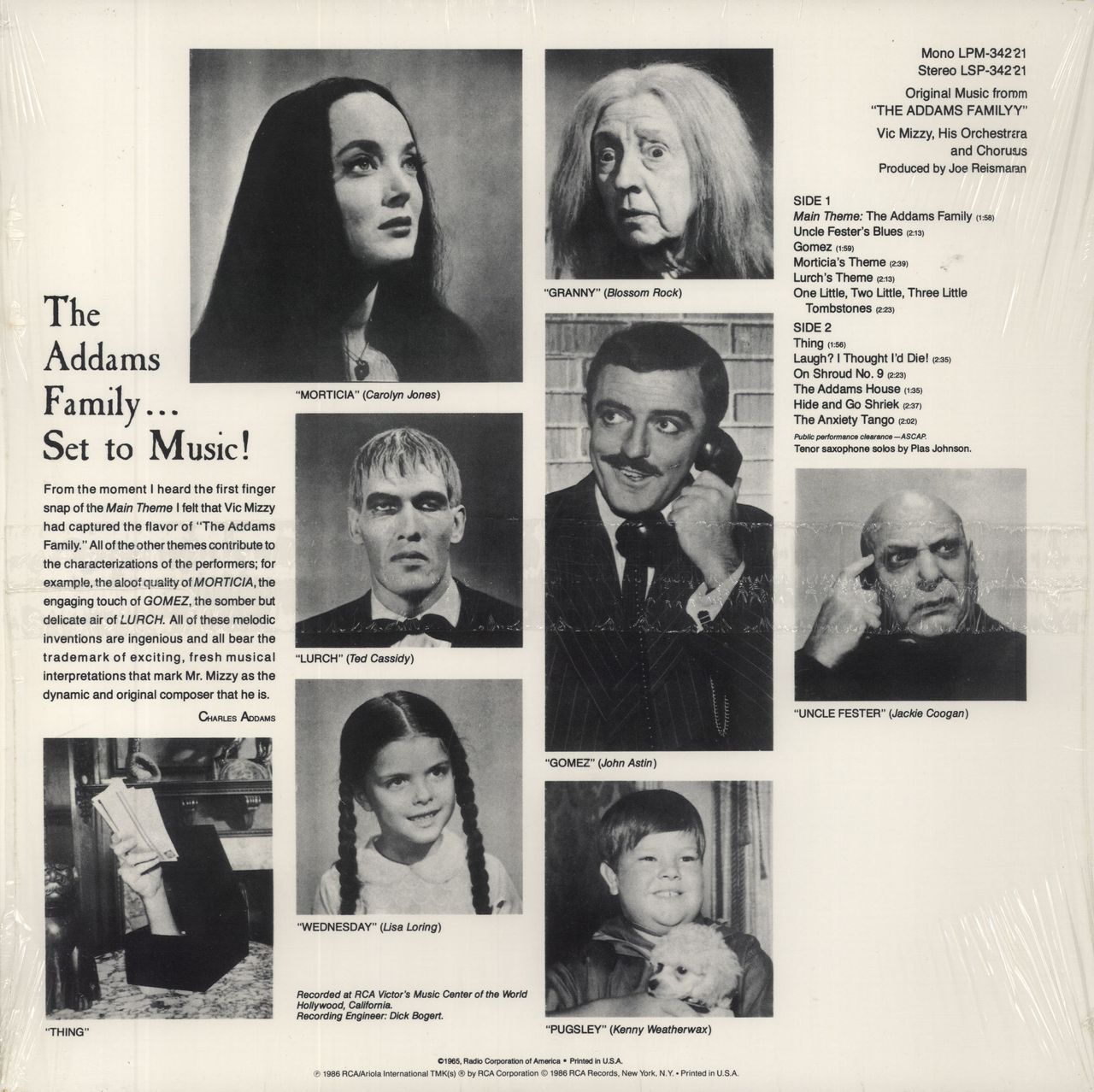 The Addams Family: An Original Picture Book: by Mizzy, Vic