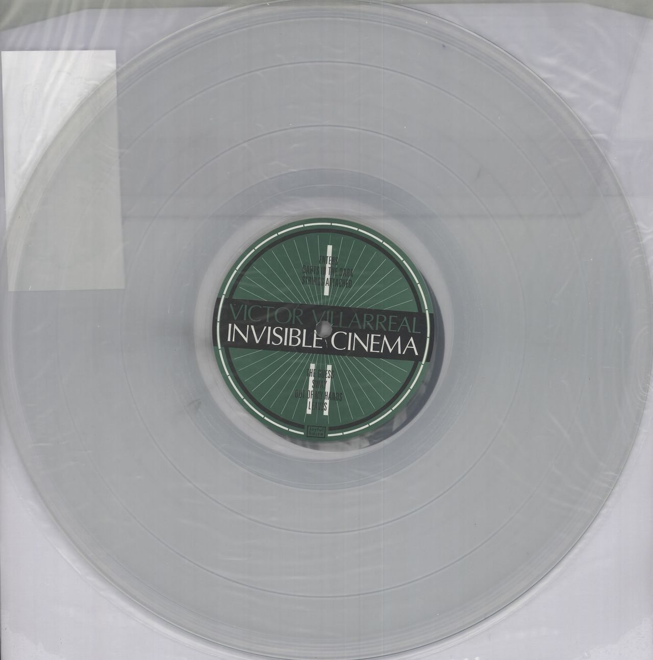 Victor Villarreal Invisible Cinema - Clear Vinyl + Numbered US vinyl LP album (LP record) JNR84