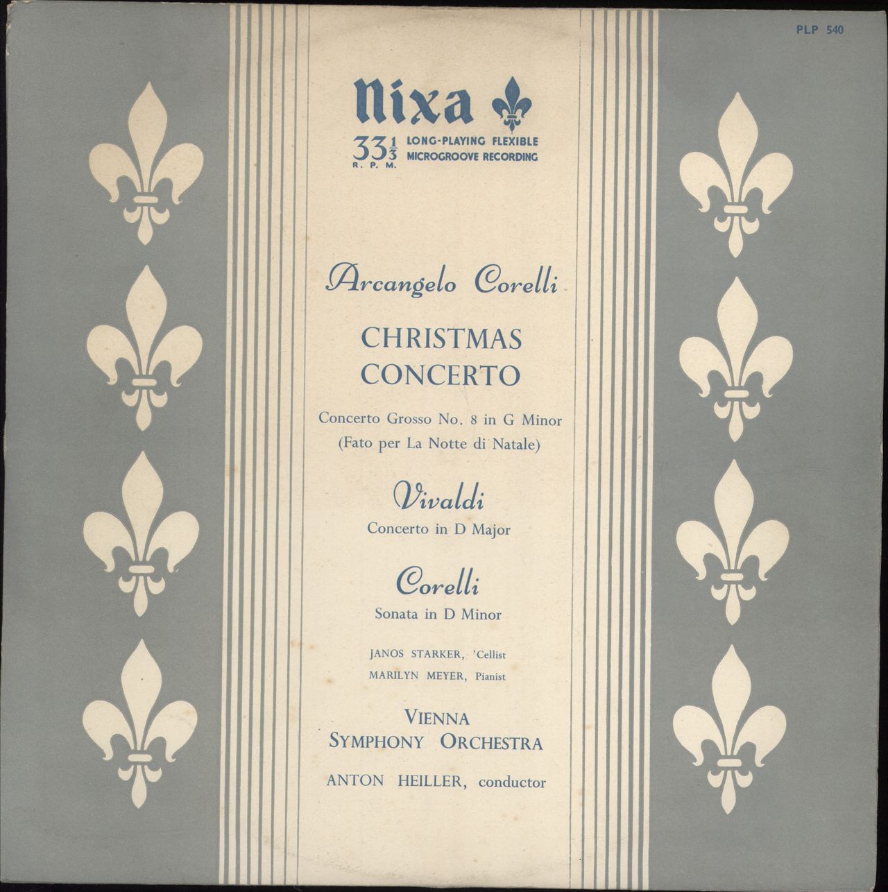 Vienna Symphony Orchestra Corelli: Christmas Concerto / Vivaldi: Concerto in D Major / Corelli: Sonata in D Minor UK vinyl LP album (LP record) PLP540