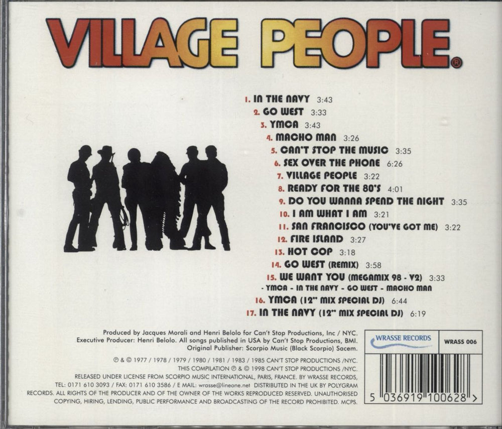 Village People We Want You UK CD album — RareVinyl.com