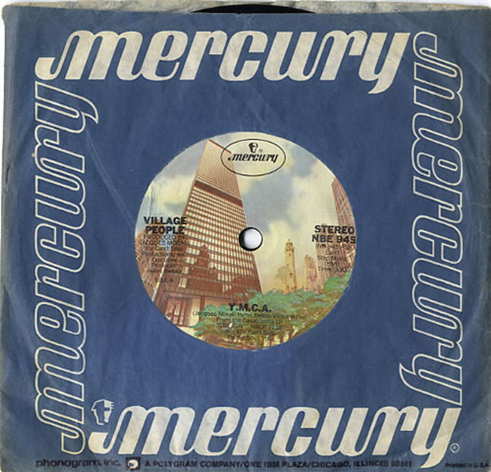 Village People Y.M.C.A. - Solid US 7" vinyl single (7 inch record / 45) NBE945