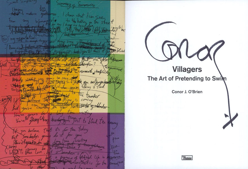 Villagers The Art Of Pretending To Swim - 180gm Vinyl + Red 10" - Autographed UK vinyl LP album (LP record) 887828042852