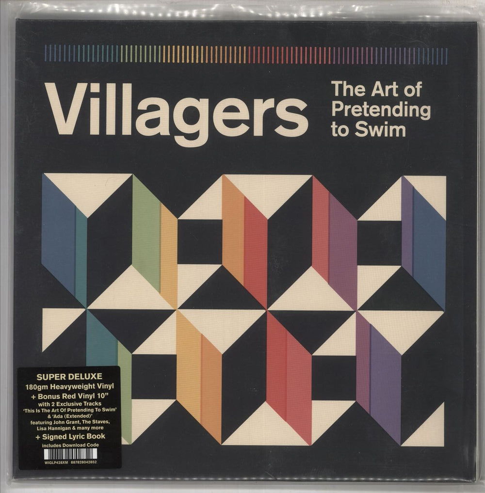 Villagers The Art Of Pretending To Swim - 180gm Vinyl + Red 10" - Autographed UK vinyl LP album (LP record) WIGLP428XM