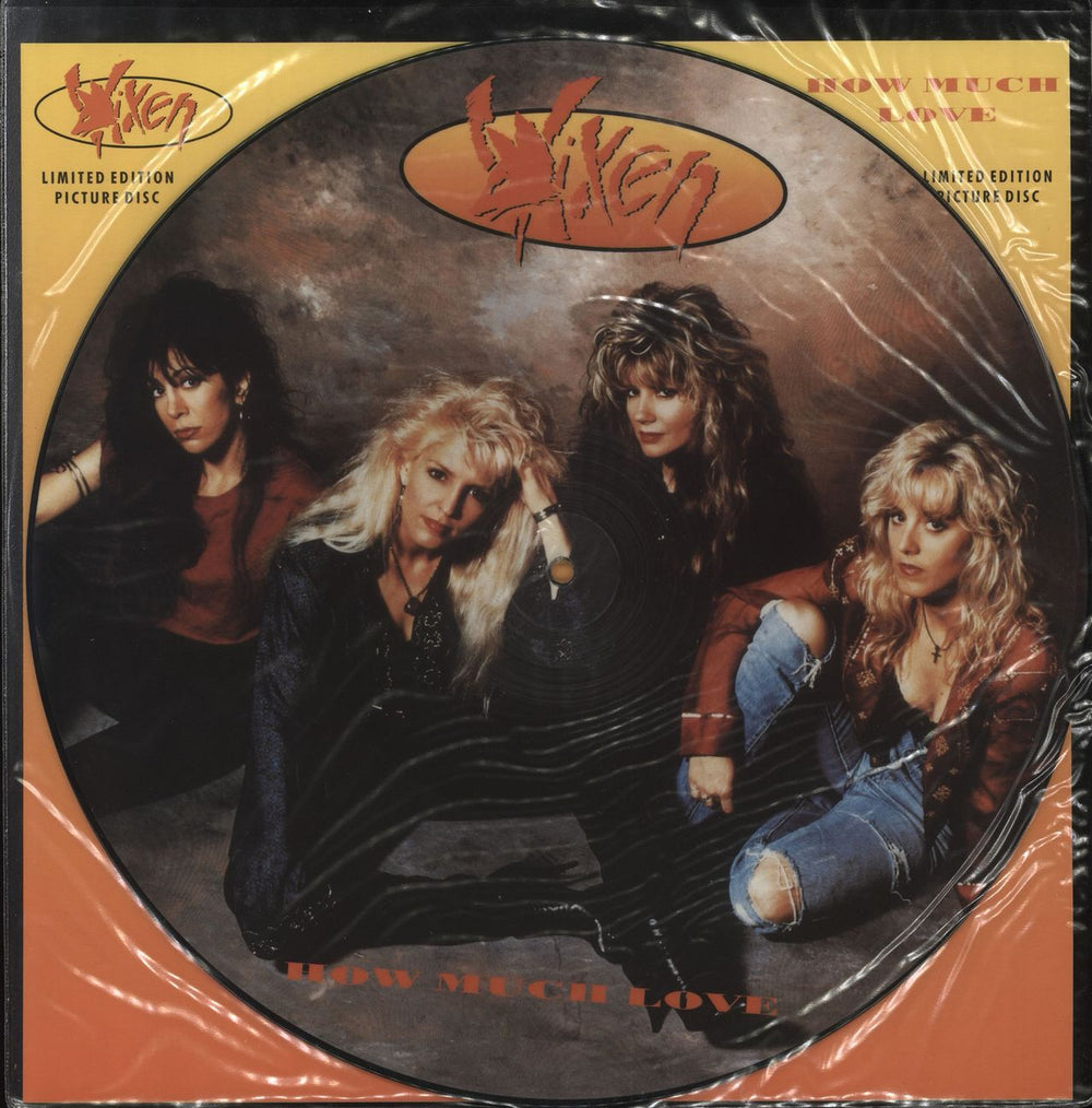 Vixen How Much Love UK 12" vinyl picture disc (12 inch picture record) 12MTPD87