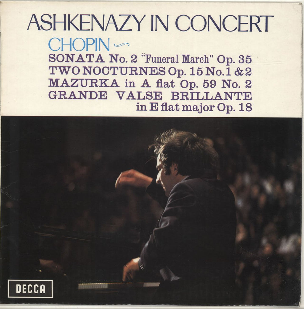 Vladimir Ashkenazy Ashkenazy In Concert UK vinyl LP album (LP record) SXL6575