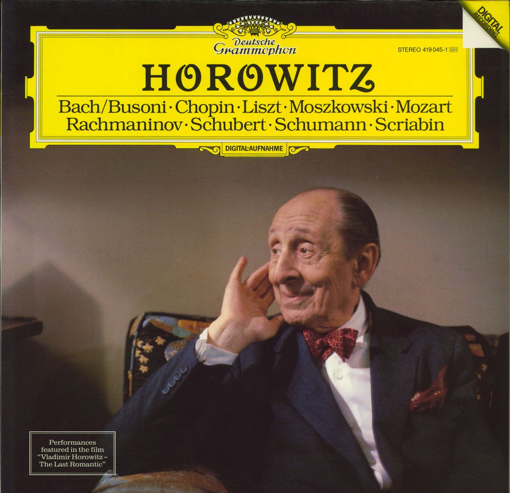 Vladimir Horowitz Horowitz German vinyl LP album (LP record) 419045-1