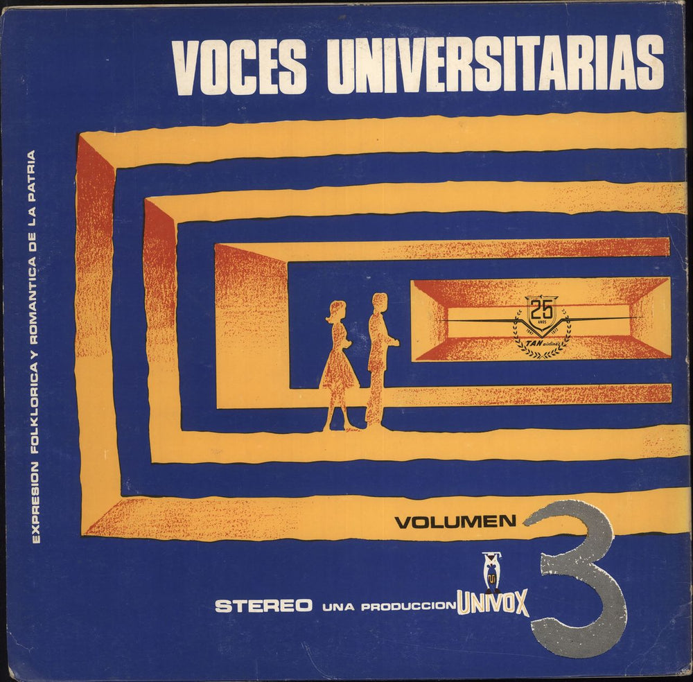 Voces Universitarias De Honduras Volumen 3 "Canten Conmigo" Honduran vinyl LP album (LP record) PCS-S9167