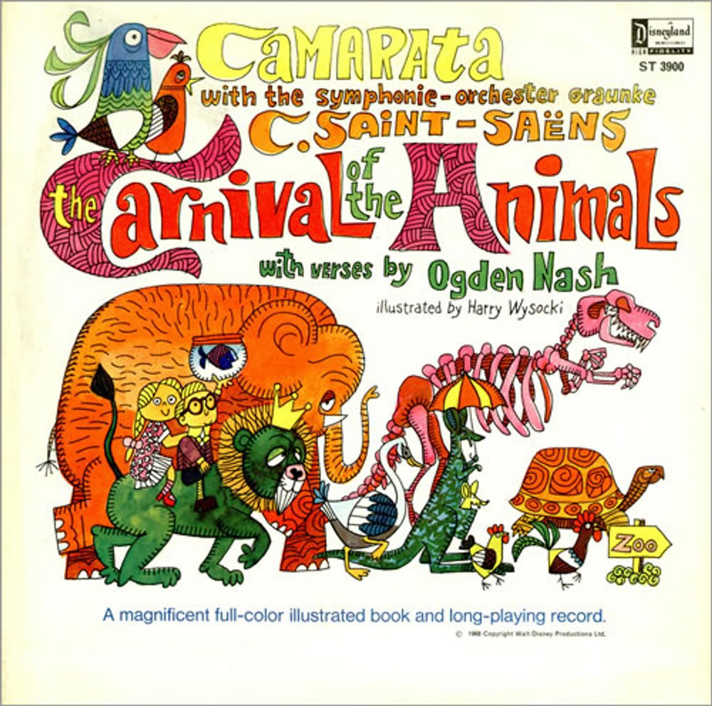 Walt Disney The Carnival Of The Animals UK vinyl LP album (LP record) ST3900