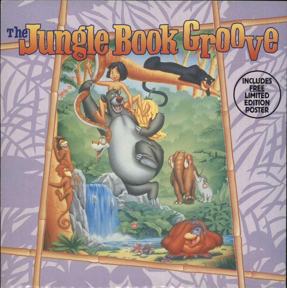 Walt Disney The Jungle Book Groove + Poster UK 7" vinyl single (7 inch record / 45) HWDX128