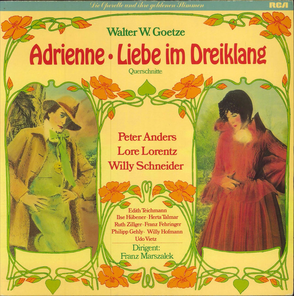 Walter Wilhelm Goetze Adrienne / Liebe Im Dreiklang German vinyl LP album (LP record) VL30373