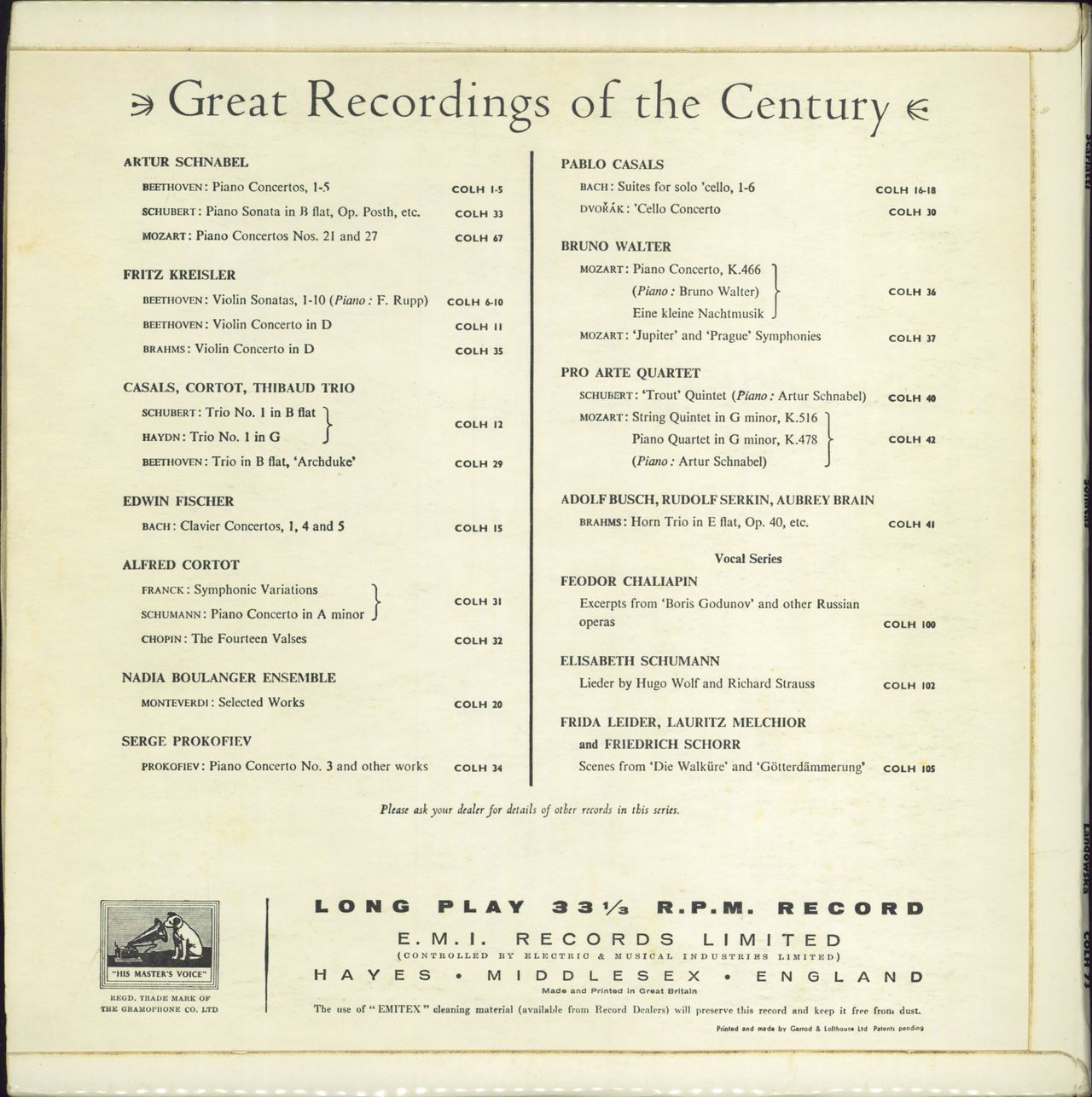 Wanda Landowska Scarlatti Sonatas - 1st UK vinyl LP album (LP record)