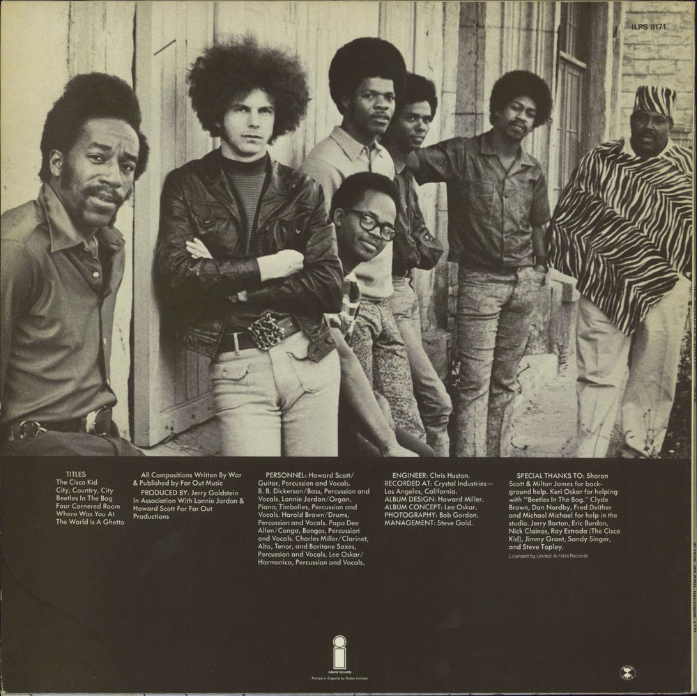 War The World Is A Ghetto UK vinyl LP album (LP record)