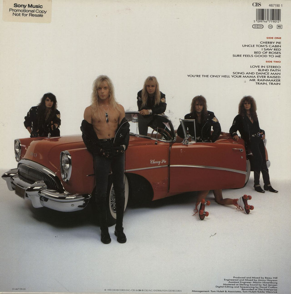 Warrant Cherry Pie - EX UK vinyl LP album (LP record) 5099746719012