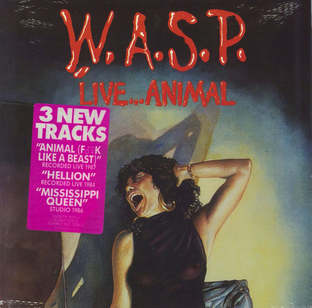 WASP Live...Animal - Sealed US 12" vinyl single (12 inch record / Maxi-single) 72235-0