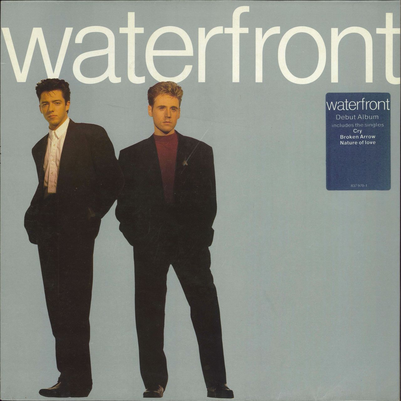 Waterfront Waterfront - Hype Sticker UK vinyl LP album (LP record) 837970-1