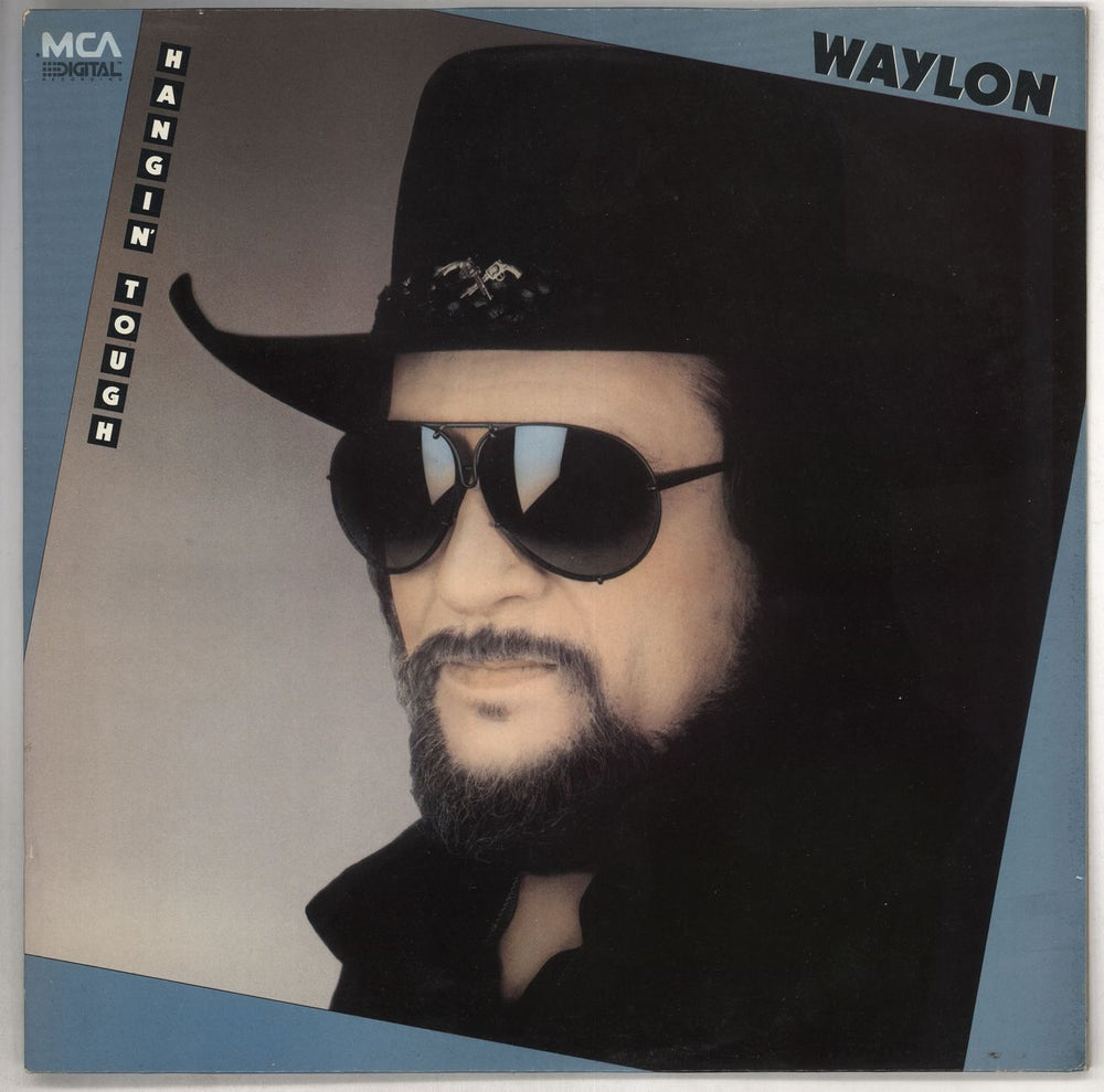 Waylon Jennings Hangin' Tough UK vinyl LP album (LP record) MCF3360