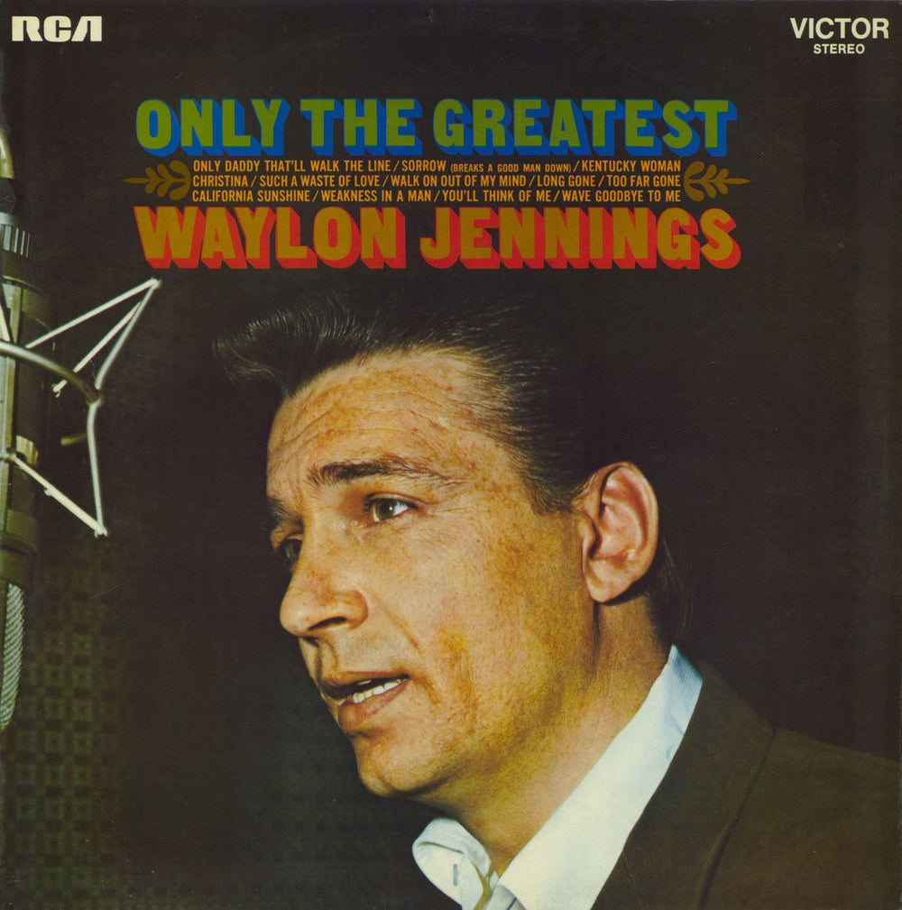 Waylon Jennings Only The Greatest UK vinyl LP album (LP record) SF8003