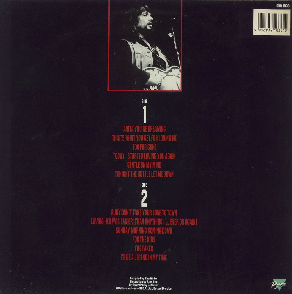 Waylon Jennings The Taker UK vinyl LP album (LP record)