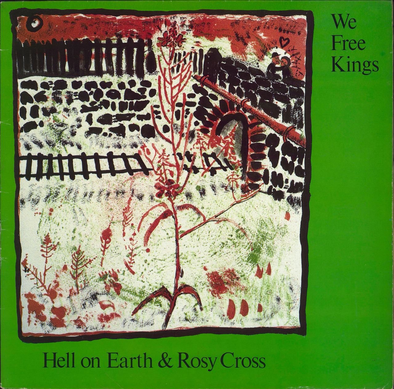 We Free Kings Hell On Earth & Rosy Cross UK vinyl LP album (LP record) DISPLP10