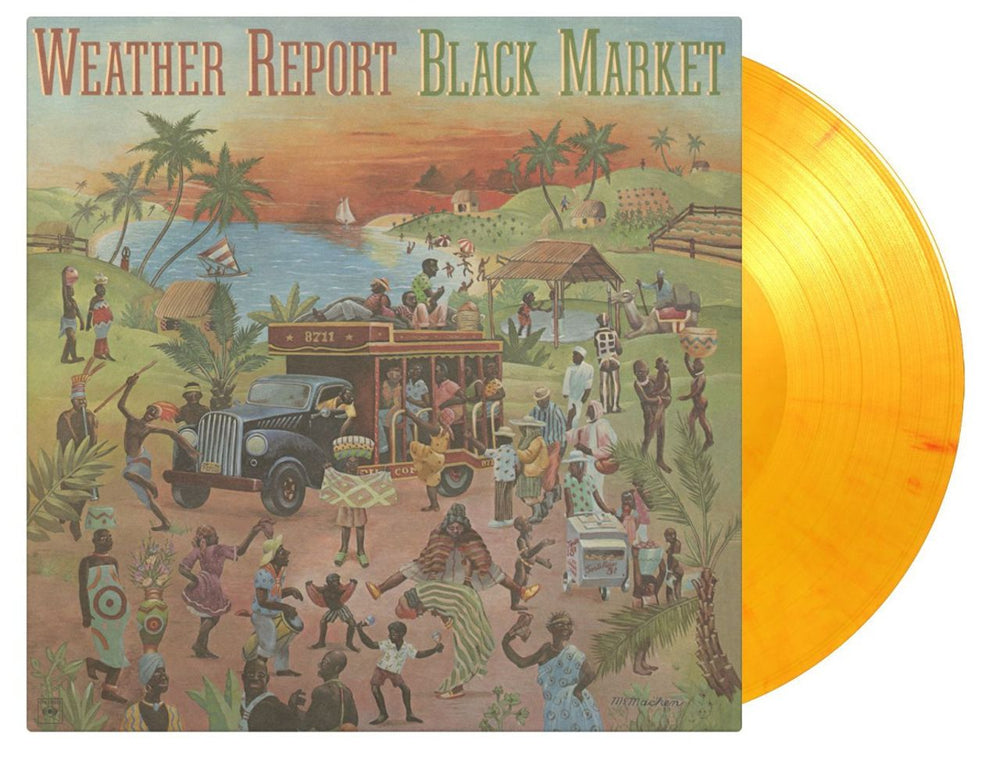 Weather Report Black Market - Flaming Coloured Vinyl 180 Gram UK vinyl LP album (LP record) MOVLP428