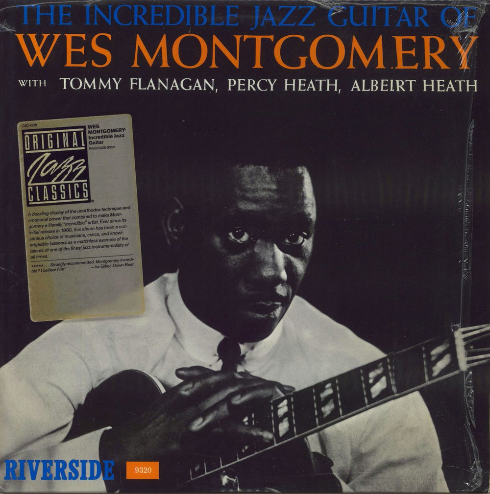 Wes Montgomery The Incredible Jazz Guitar Of Wes Montgomery - stickered shrink US vinyl LP album (LP record) OJC-036