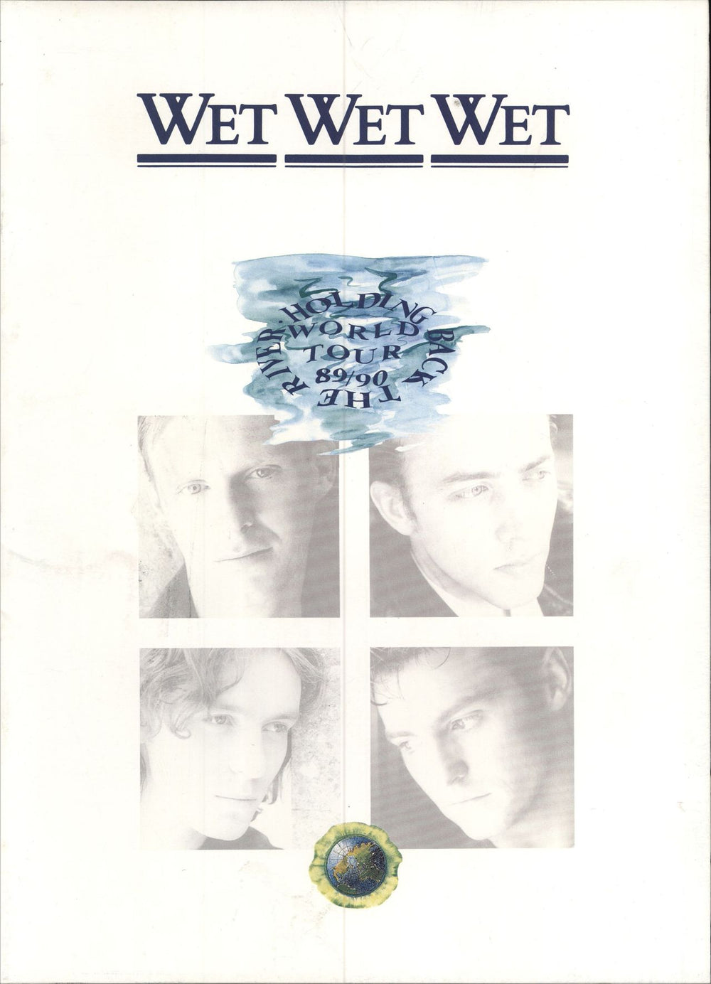 Wet Wet Wet The River Holding Back World Tour 89/90 UK tour programme TOUR PROGRAMME