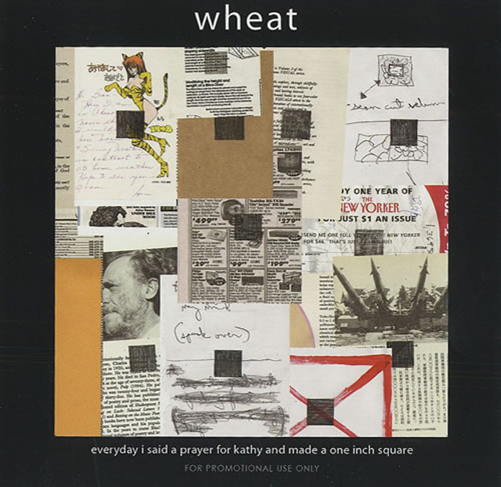 Wheat Everyday I Said A Prayer For Kathy And Made A One Inch Squar US Promo CD album (CDLP)