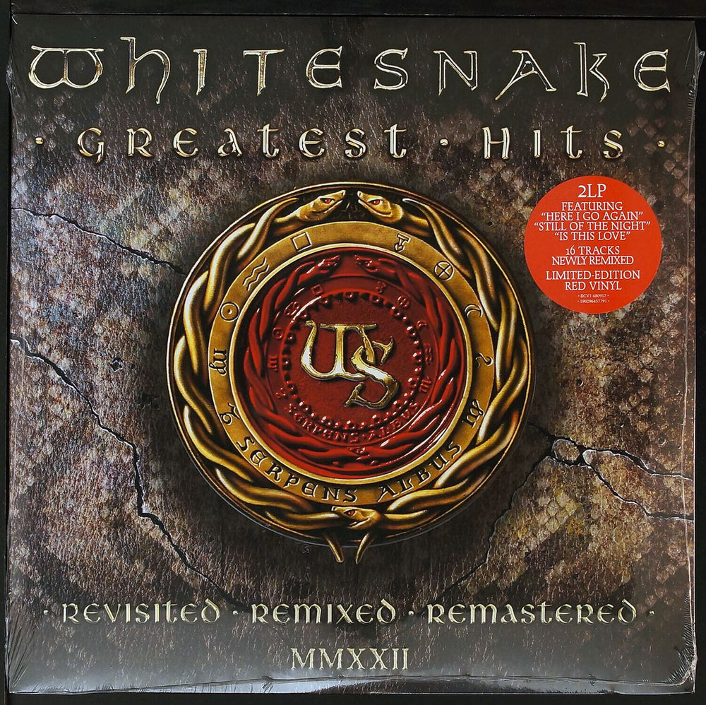 Whitesnake Greatest Hits - Revisited Remixed Remastered MMXXII - Red Vinyl - Sealed UK 2-LP vinyl record set (Double LP Album) RCV1680917