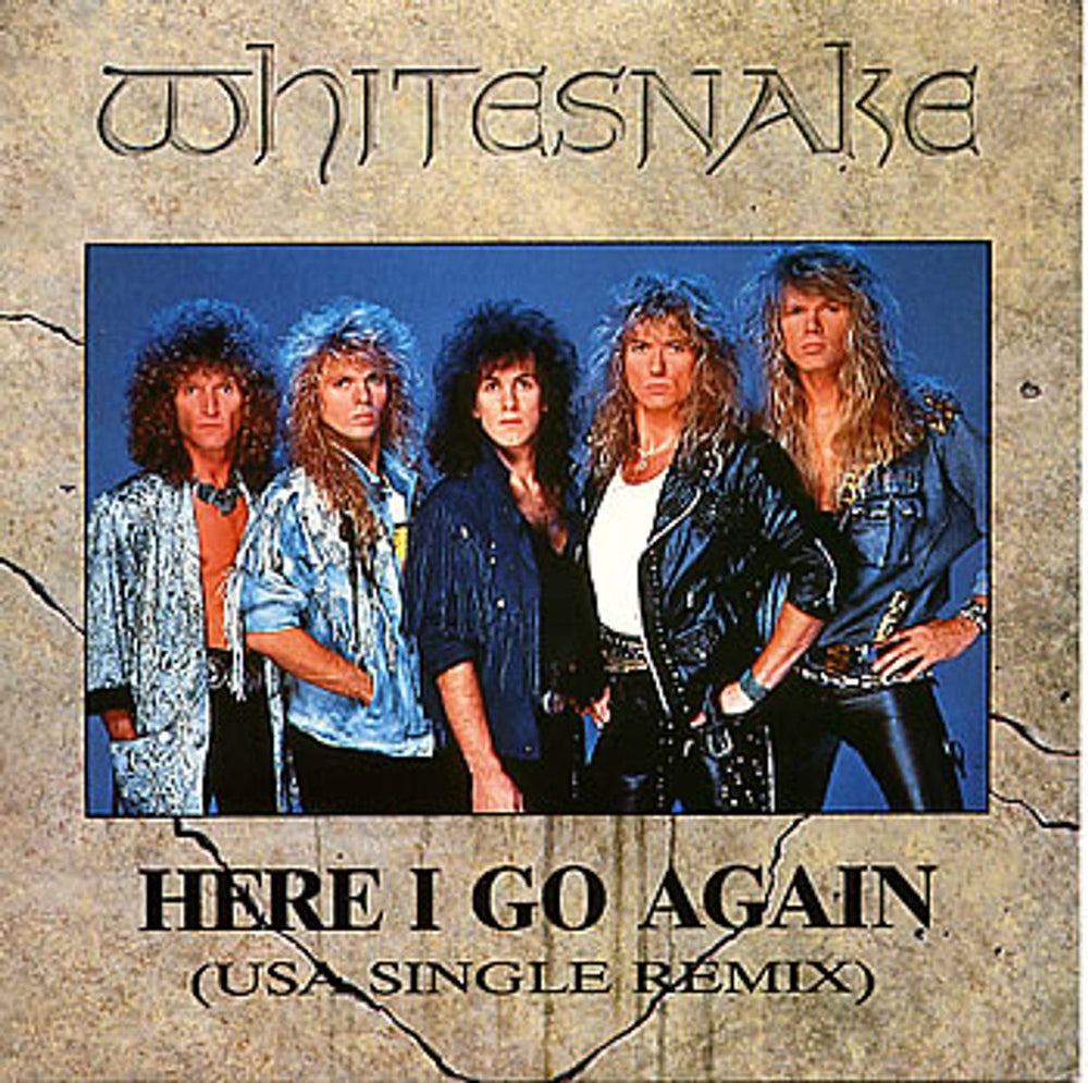 Whitesnake Here I Go Again - Solid UK 7" vinyl single (7 inch record / 45) EM35