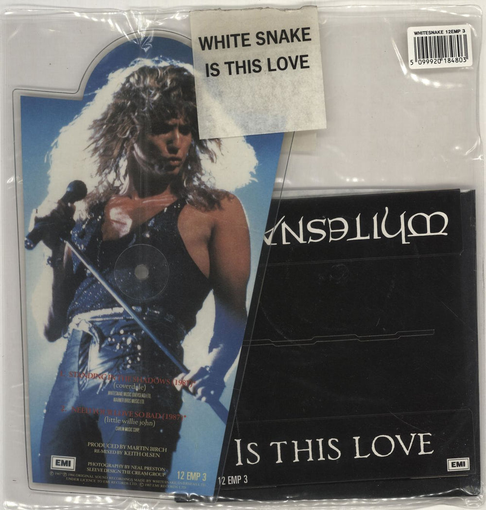 Whitesnake Is This Love - Mispressed + 7" UK shaped picture disc (picture disc vinyl record) 12EMP3