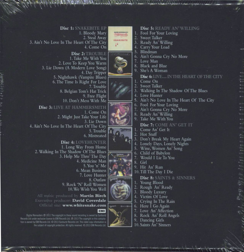 Whitesnake Little Box 'O' Snakes (The Sunburst Years 1978 - 1982) - Sealed UK CD Album Box Set