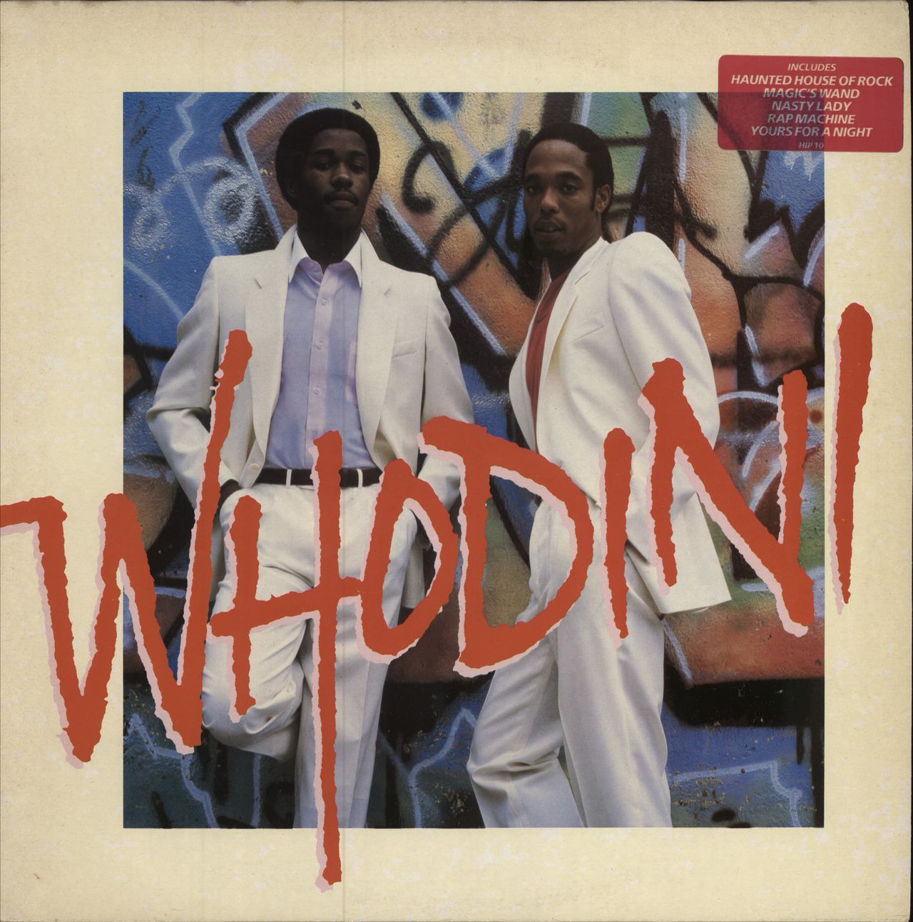 Whodini Whodini - stickered p/s UK vinyl LP album (LP record) HIP10
