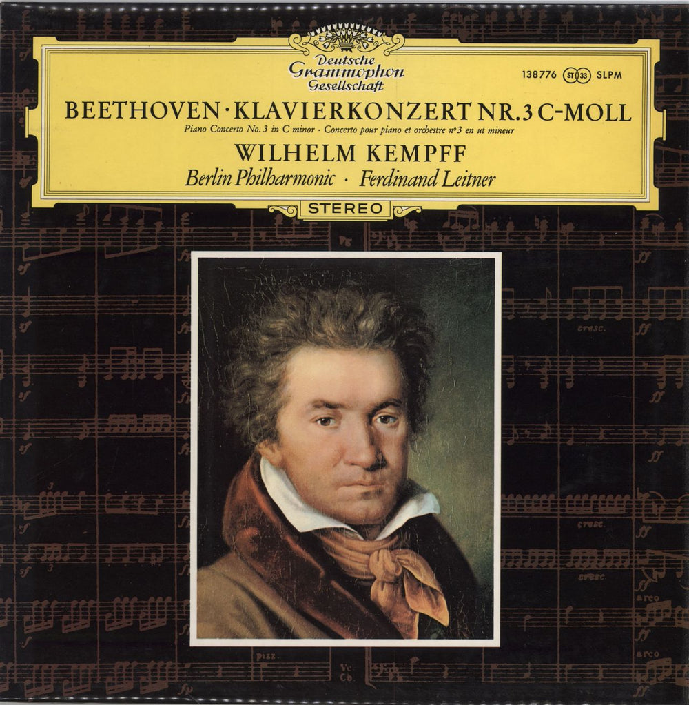 Wilhelm Kempff Beethoven: Klavierkonzert Nr. 3 C-moll Op. 37 UK vinyl LP album (LP record) 138776
