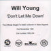 Will Young Don't Let Me Down UK CD-R acetate CD-R