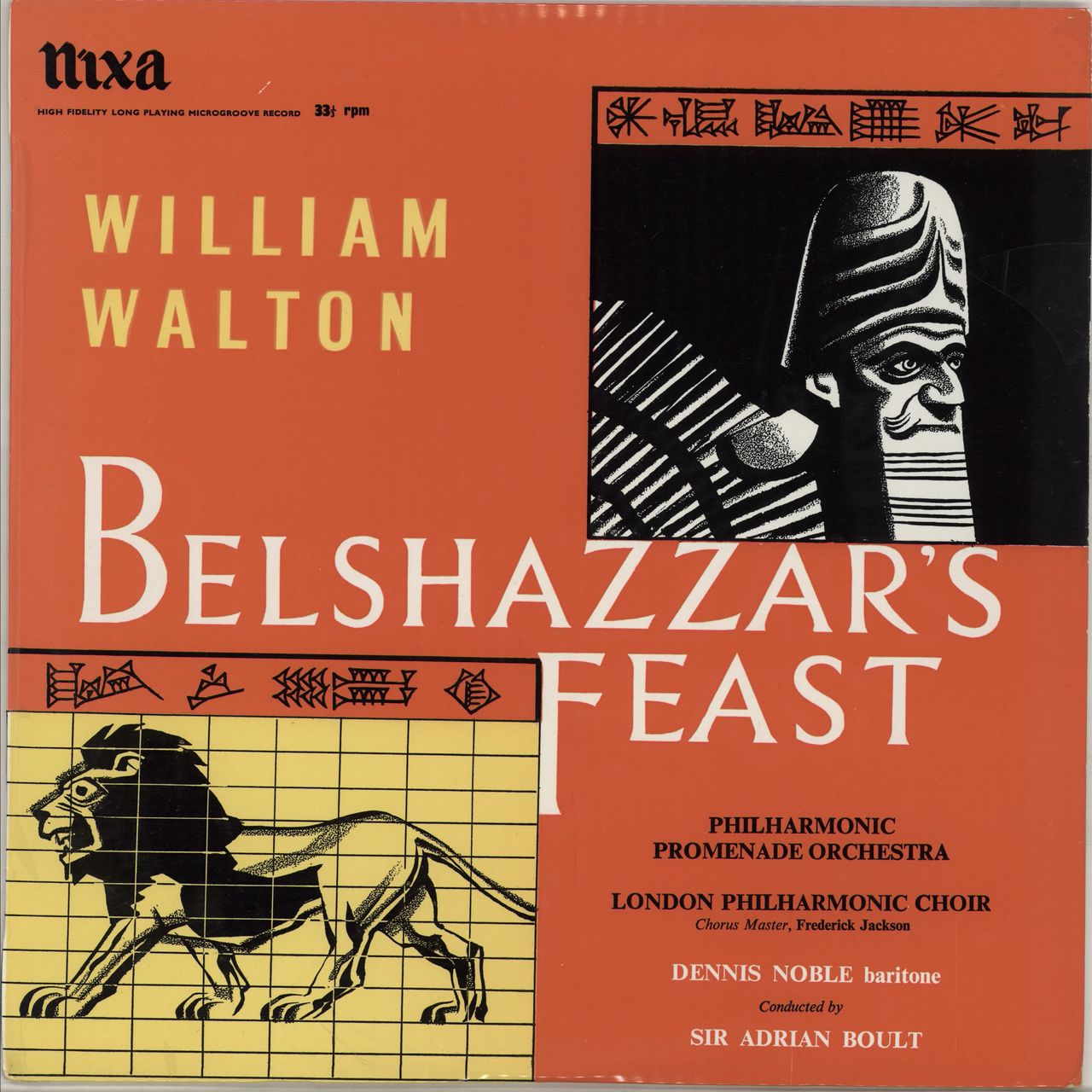 William Walton Belshazzar's Feast UK vinyl LP album (LP record) NLP904