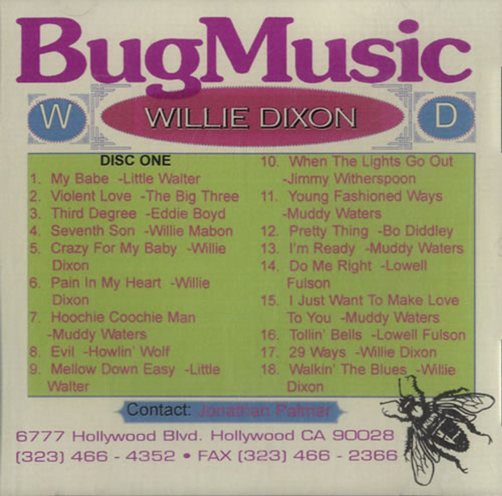 Willie Dixon The Chess Box - Disc 1 US Promo CD-R acetate CDR-ACETATE