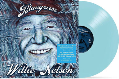 Willie Nelson Bluegrass - Electric Blue Vinyl - Sealed UK vinyl LP album (LP record) 196588165818