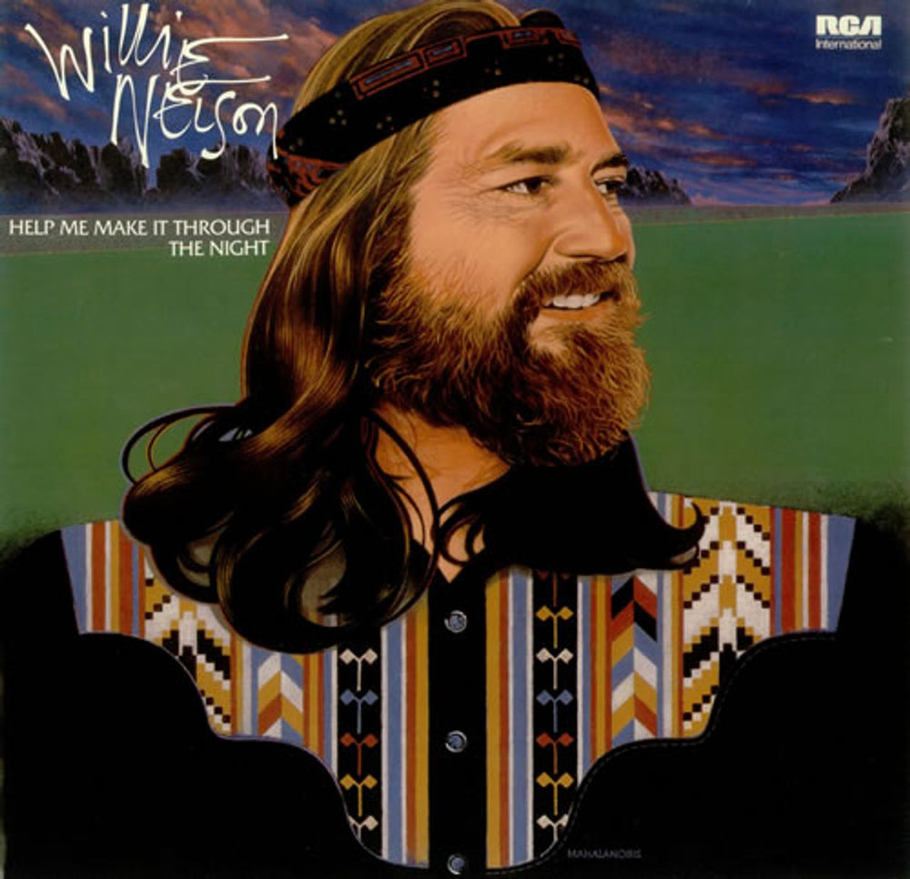 Willie Nelson Help Me Make It Through The Night UK vinyl LP album (LP record) NL89475