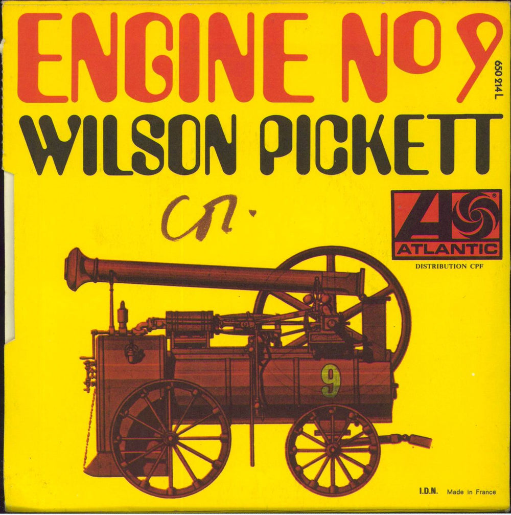 Wilson Pickett Engine No 9 + Sleeve French 7" vinyl single (7 inch record / 45)