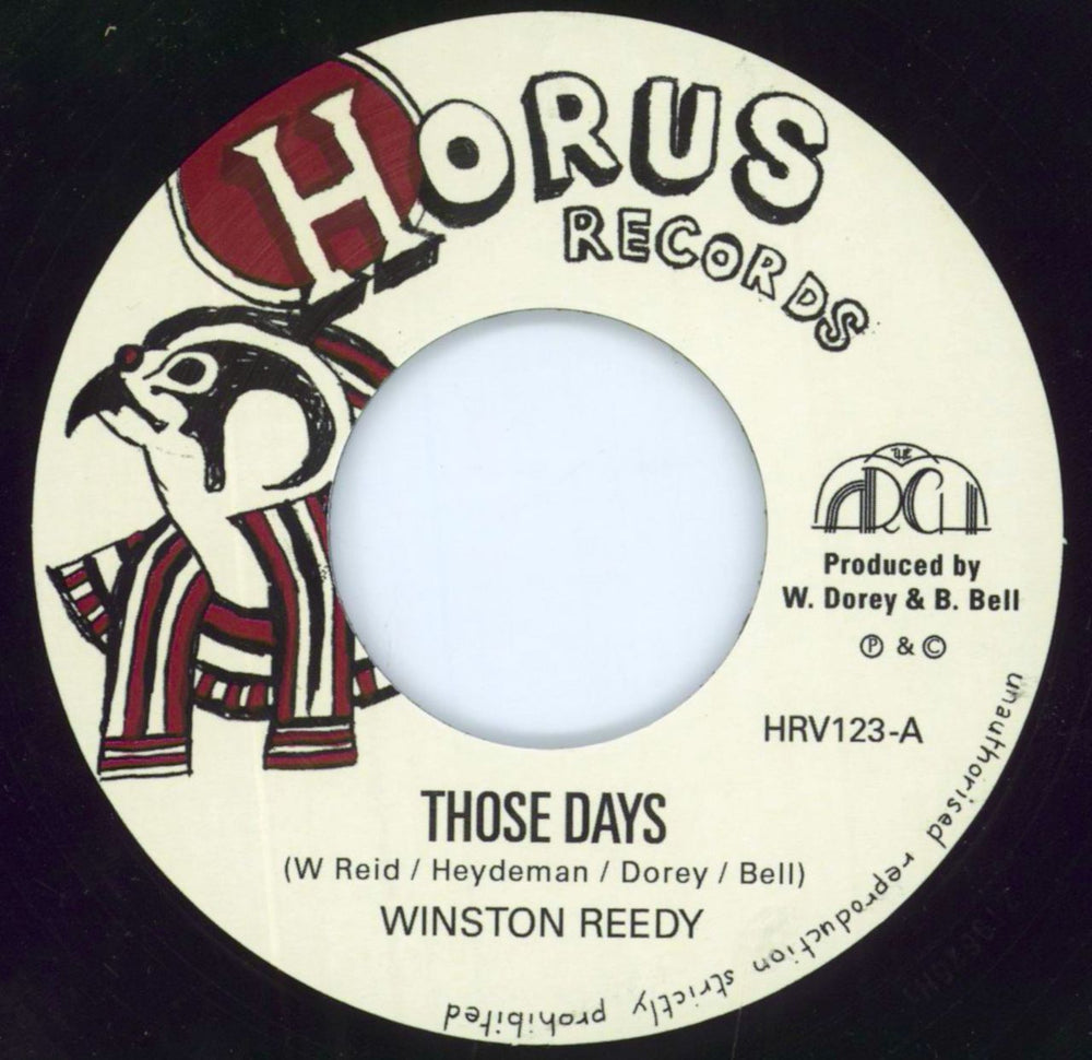 Winston Reedy Those Days UK 7" vinyl single (7 inch record / 45) HRV-123