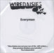 Wire Daisies Everyman UK Promo CD-R acetate CDR ACETATE