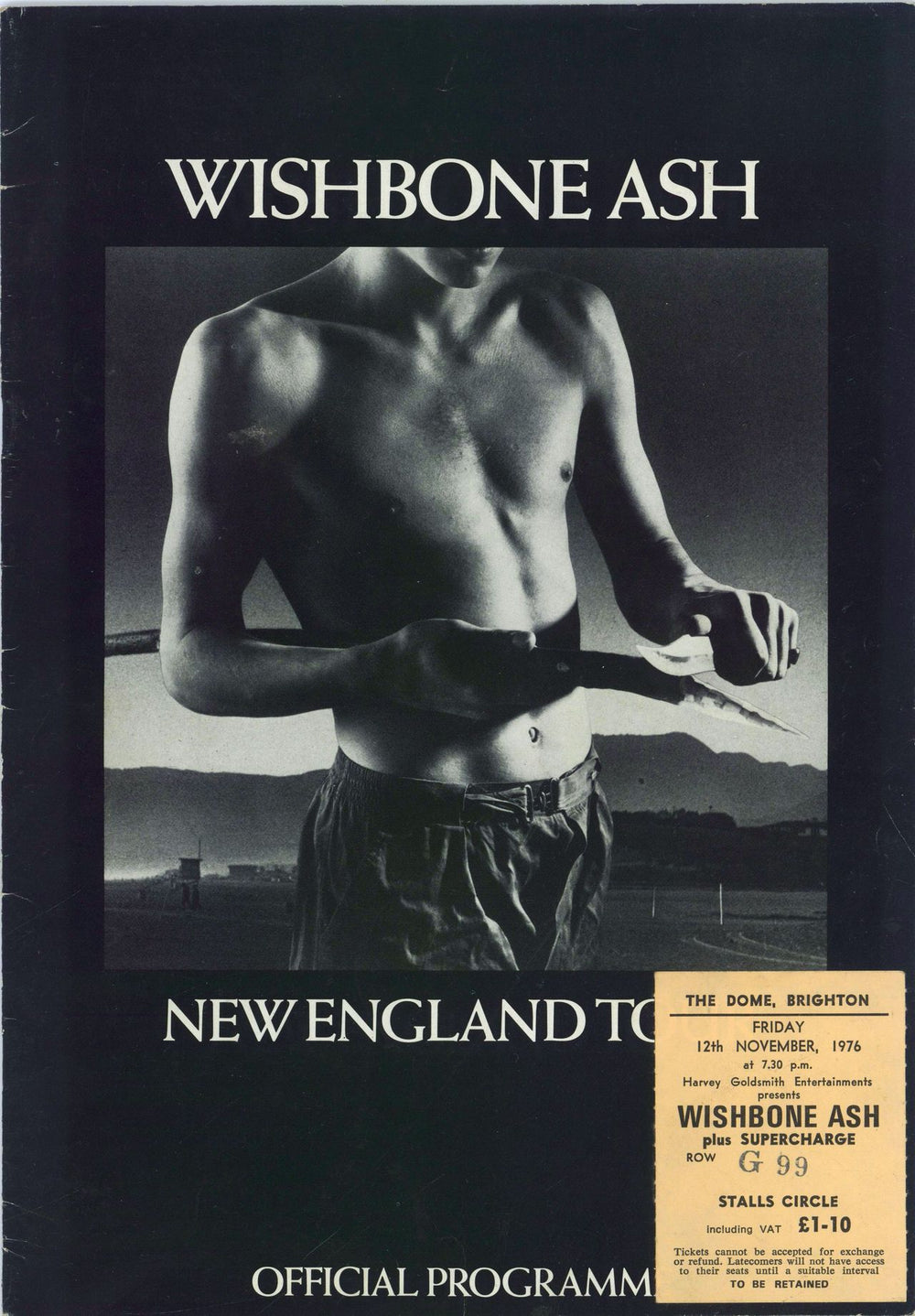 Wishbone Ash New England Tour + Ticket UK tour programme TOUR PROGRAMME