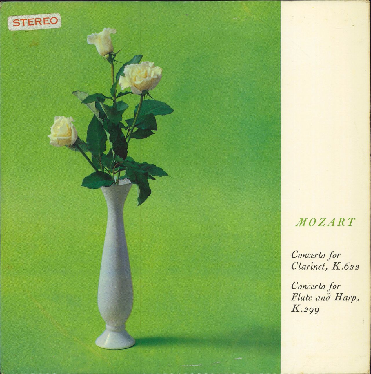Wolfgang Amadeus Mozart Concerto For Clarinet, K.622 / Concerto For Flute And Harp, K.299 UK vinyl LP album (LP record) ST.255