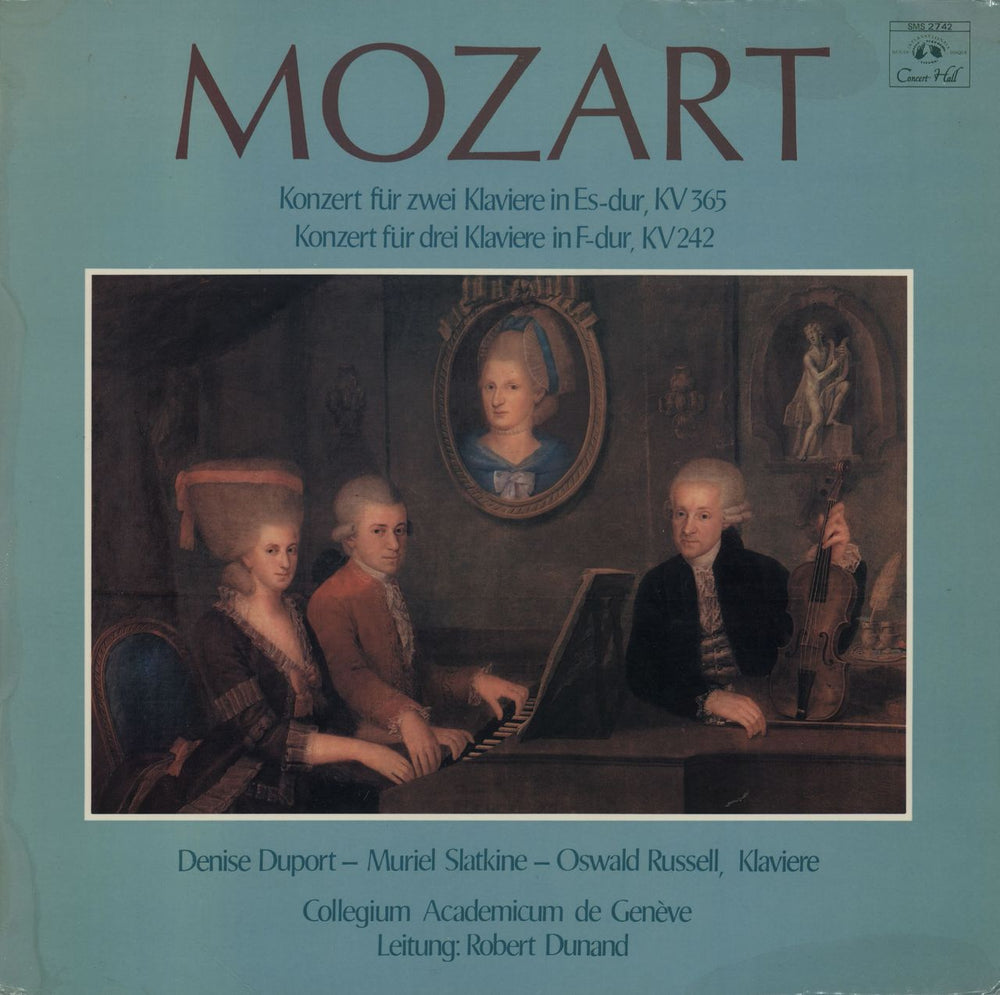 Wolfgang Amadeus Mozart Concerto For Two Pianos K.365 / Three Pianos K.242 UK vinyl LP album (LP record) SMS2742