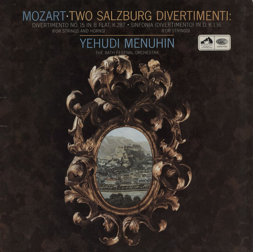 Wolfgang Amadeus Mozart Mozart: Two Salzburg Divertimenti UK vinyl LP album (LP record) ASD2313