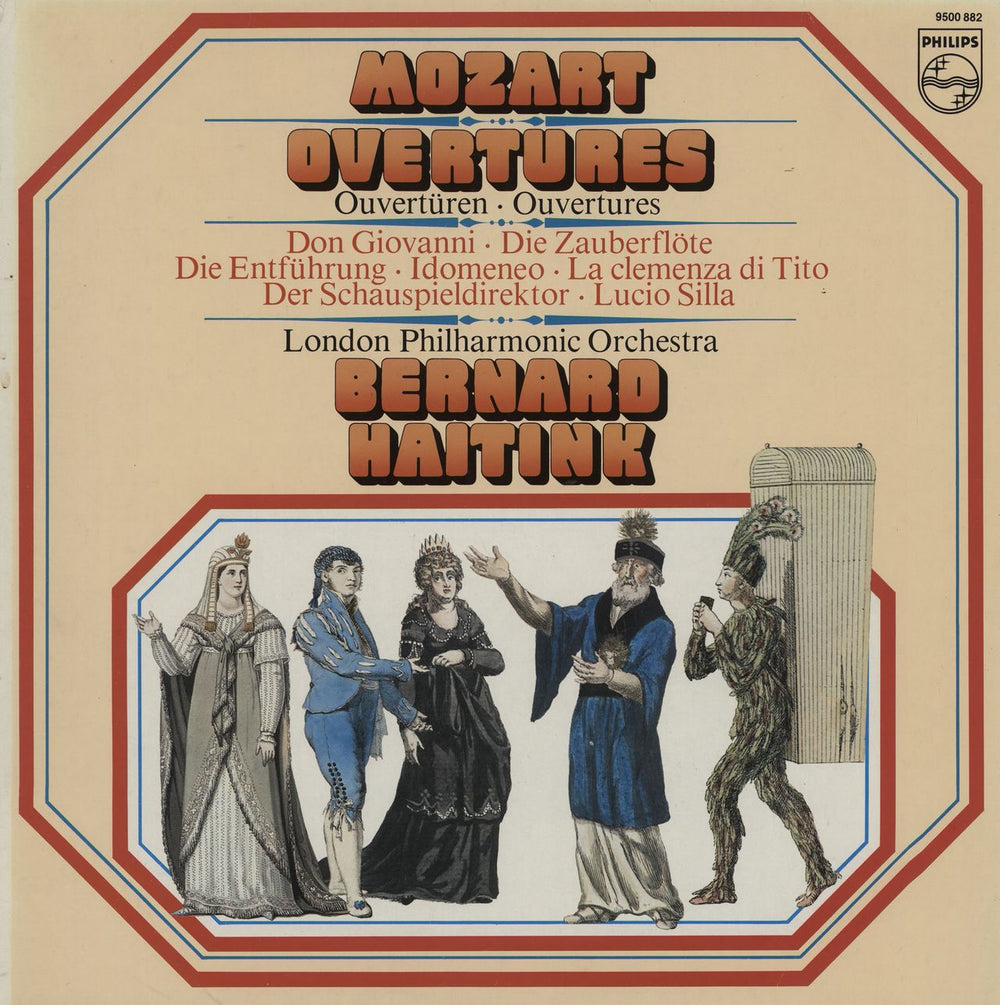 Wolfgang Amadeus Mozart Overtures Dutch vinyl LP album (LP record) 9500882