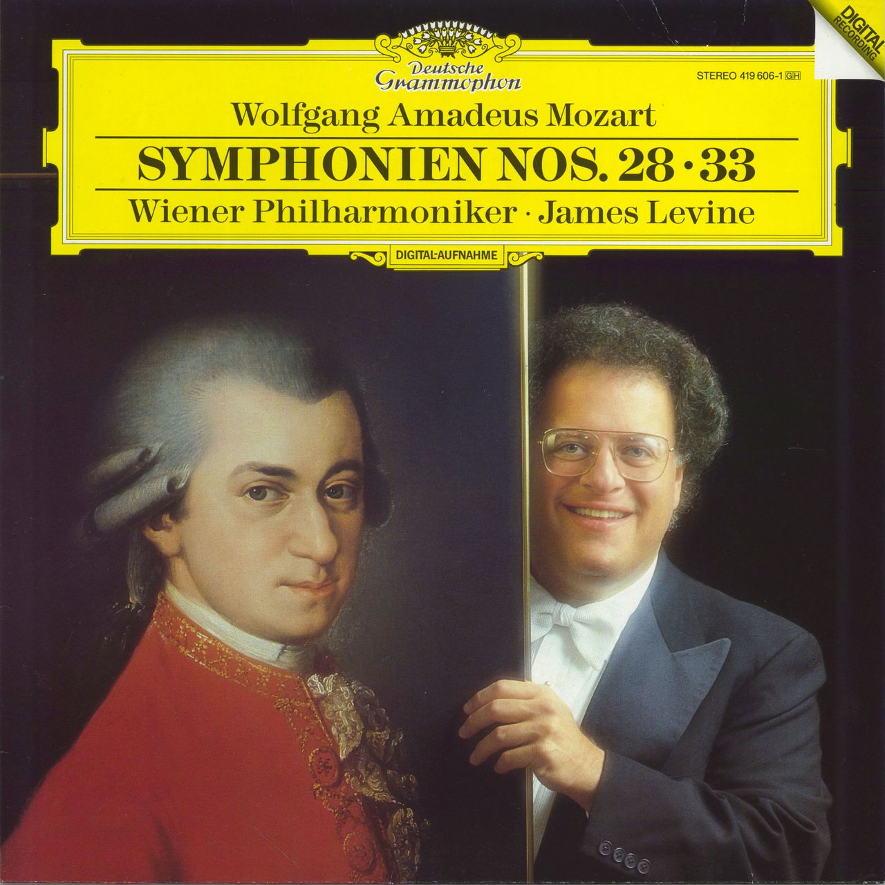 Wolfgang Amadeus Mozart Symphonien Nos. 28 & 33 German vinyl LP album (LP record) 419606-1